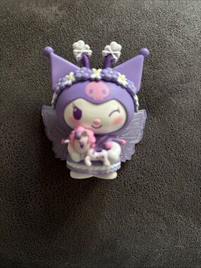 Sanrio Purple Kuromi Fairy Figure with Pink Accent Unicorn
